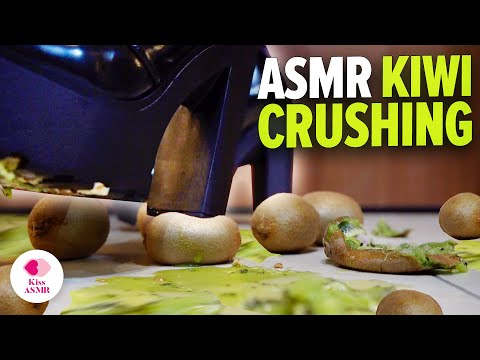 ASMR | Crushing Kiwi with Boots 4K