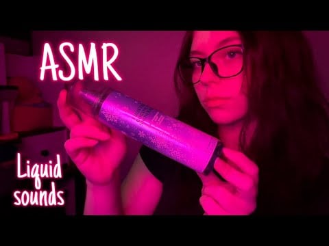 ASMR Various liquid sounds | Minimal talking 