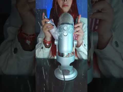 ASMR lluvia en el micro #relax #relaxing #tingles