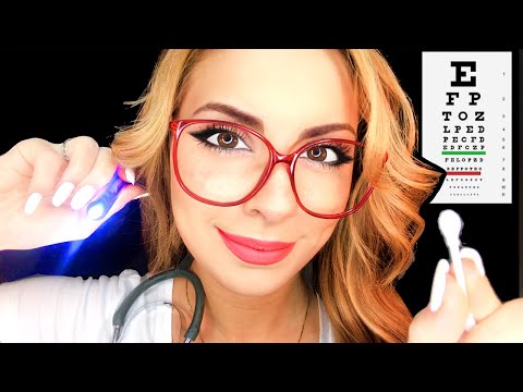 [ASMR] NURSE Check Up 👩‍⚕️ Eye Exam, Light Exam, Hearing Test, Face Touching 🍂 Medical Exam Roleplay