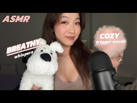 ASMR Soft Cozy Trigger Words 🤍 Extremely Breathy Whispers 🌟