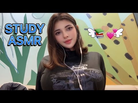 Study ASMR Date With Your GF 💕| Writing, Ambient Sounds, Cozy Vibes 
