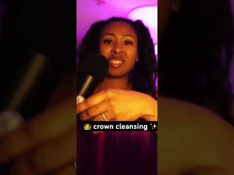 👑 crown cleansing ✨ #asmr #reiki #energyhealing #asmrforsleep #asmrreiki #reikiasmr #love