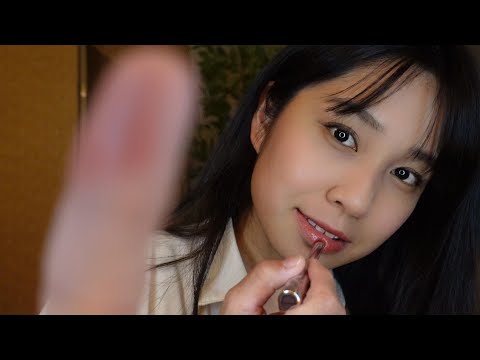 【ASMR】リップで癒しのペインティング💄睡眠導入・リラックス｜Lip Painting for Relaxation & Sleep
