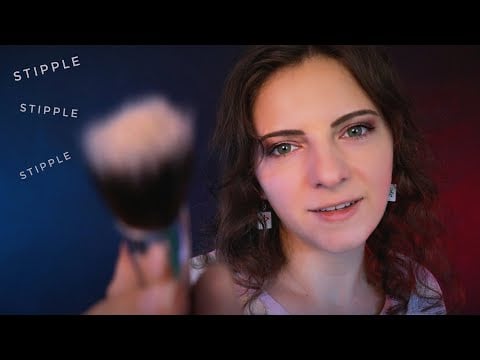 ASMR | Slooow Face Brushing & Stippling You to Sleep 😴 sksksk, ttt, Poke