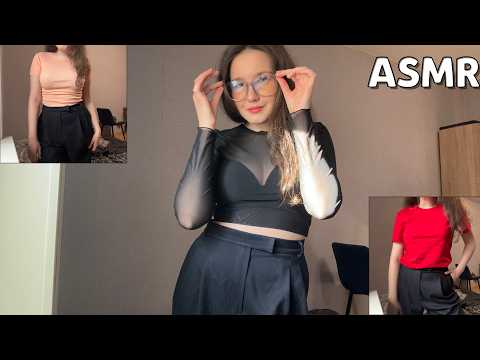 lofi ASMR fabric scratching 👕 clothes & mouth sounds, whispers and visual