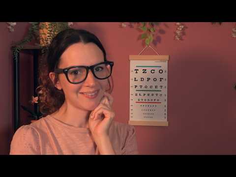 ASMR Eye Exam Roleplay & Glasses Try on
