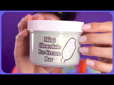 2 Minute ASMR | Mint Chocolate Slime!