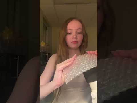 asmr with bubble wrap! #asmr #asmrvideo #asmrsounds