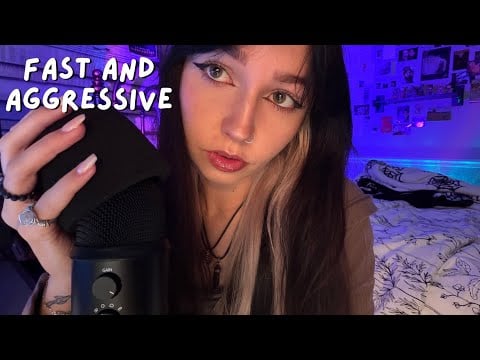 FAST AND AGGRESSIVE FOAM MIC COVER ASMR 🎙️ (Mic Pumping, Swirling, Scratching) 