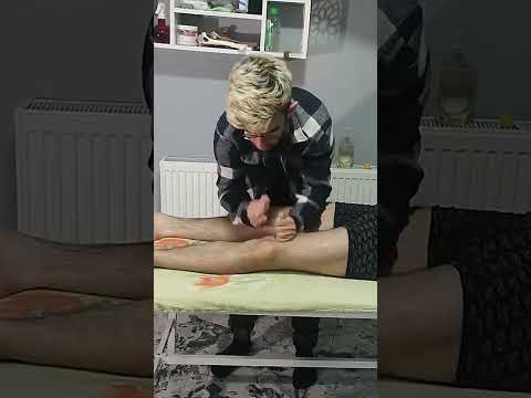 VERY RELAXING LEG MASSAGE THERAPY  #asmr #massage #relaxing #satisfying #shorts #relax #chiropractor