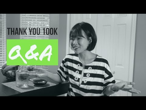 Q&A Thank You 100K 나이,미국,유학,유튜브계기,힘들때조언 등등 (구독자 십만명 감사합니다)