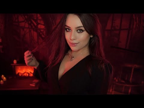 ASMR В гостях у хозяйки замка 🥺 / ASMR Ты всё-таки пришёл...Spit tracing your face