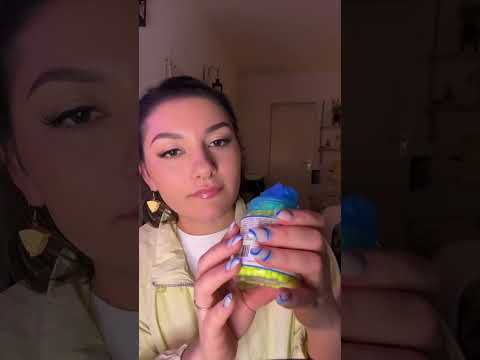Yellow triggers 🧽🍋🌻 #asmrshorts #colorasmr #visualtriggers #asmrcolors