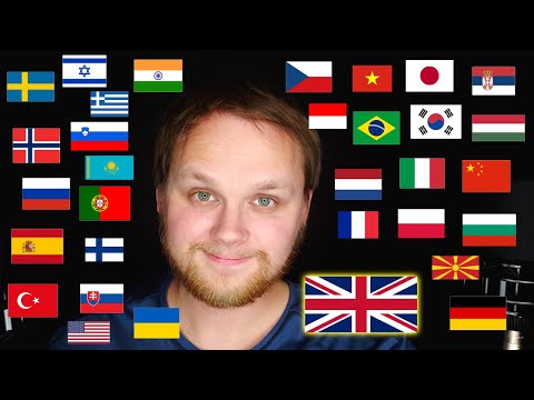 Whispering "United Kingdom" in 45+ different languages!  [ASMR in different languages]