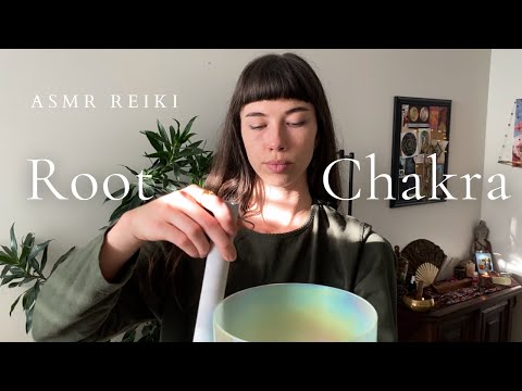 Reiki ASMR ~ Root Chakra | Energy Healing | Relaxing, Grounding, Stabilizing | Alchemy Singing Bowl