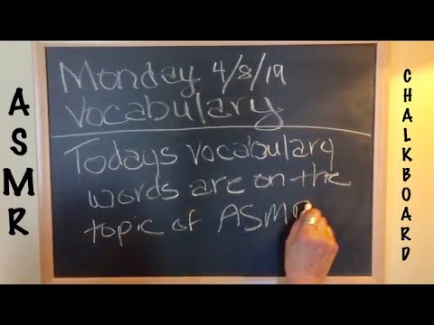 ASMR Chalkboard/nostalgia (No talking)