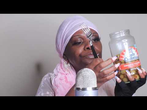 EARLY CALIFORNIA OLIVES ASMR EATING SOUNDS