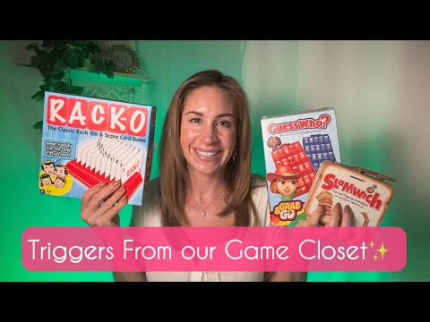 ASMR | An assortment of unique triggers from our game collection 🃏✨❤️ [tapping, clicking, crinkles…]