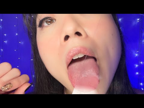 ASMR Foggy Lens Licking Plexiglass (mouth sounds, whsiper)