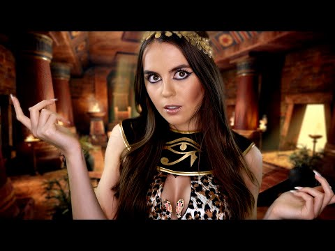 ASMR Cleopatra Helps You Relax w/ Milk Bath + Golden Facial Mask