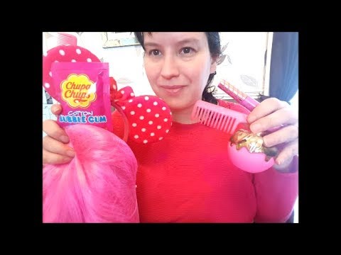 #ASMR Whispering and PINK TRIGGERS