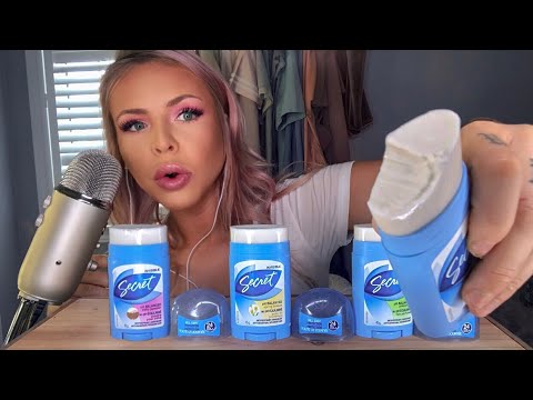 ASMR EDIBLE DEODORANT EATING (MOST ODDLY SATISFYING EATING SOUNDS /MUKBANG) HIGHEST VOLUME