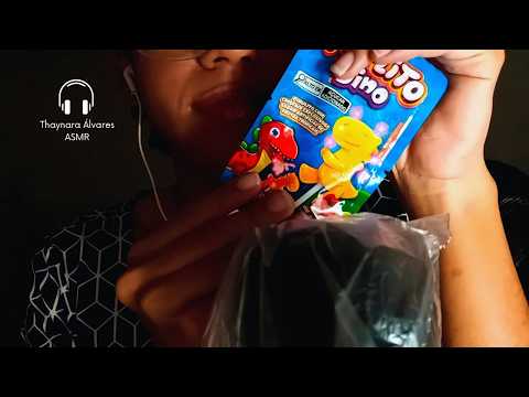 ASMR Estalinhos no Microfone 🌟 Sons Relaxantes com Bombom e Sussurros