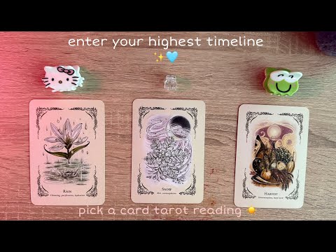 How can you align with your highest timeline? ⏳✨ Pick a card Tarot Reading 🩵