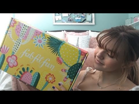 ASMR Spring fabfitfun Unboxing ♡ (tapping, lid sounds, etc)