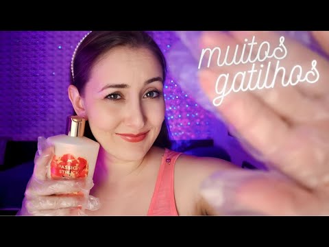 ASMR ROLEPLAY - MASSAGISTA TÓXICA TE CAUSANDO MUITOS ARREPIOS! | Sons de creme, tapping, spray, etc.