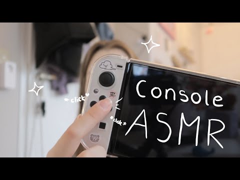 ASMR nintendo console sounds & rambling about video games 💗 (german/deutsch) | emily asmr