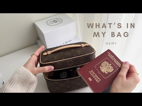 What's in My Bag asmr feat. Louis Vuitton Nice Mini - Mitä on minun laukussa