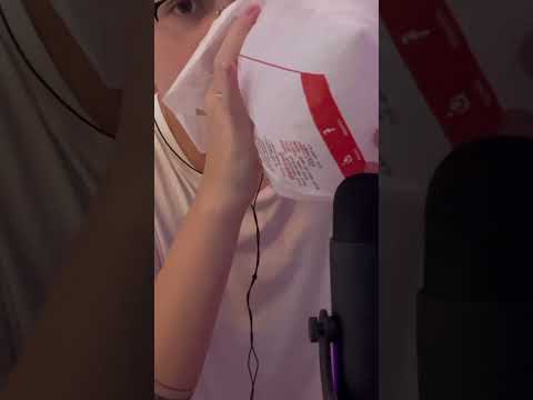 Blowing Plastic Bag 💨 #asmr #plastic #blowup #youtubepartnerprogram