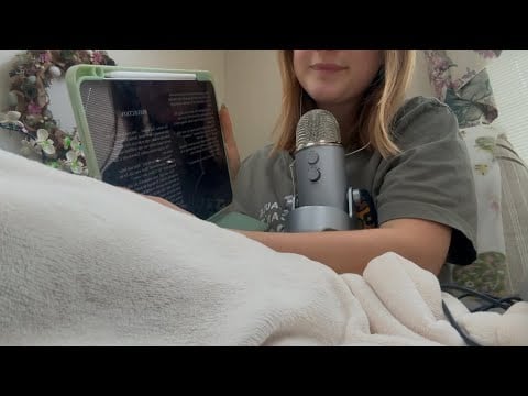 ASMR Cozy Inaudible Whisper Reading 🎑