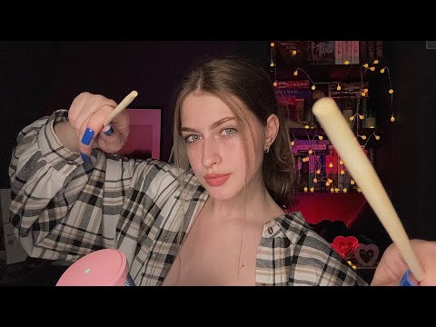 Fast and Aggressive ASMR •☆• hand movements, mouth sounds, whisper ramble