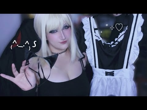 Toxic GF Makes You her Cat Maid 𑄝੭ | ASMR RP