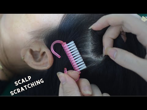 ASMR Nape Scratching Real Person, Relaxing Hair Sounds For Relieve Stress, Anxiety, Headache