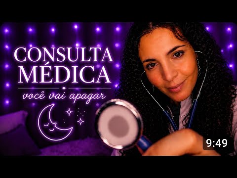 ASMR CONSULTA MÉDICA • VOCÊ NÃO VAI CONSEGUIR FICAR ACORDADO 😴