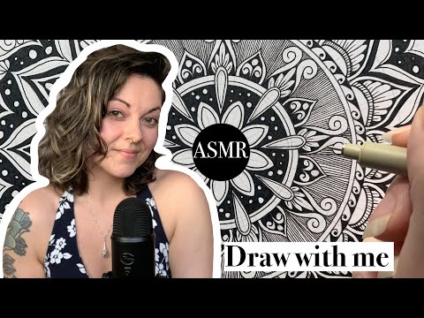 ASMR • Mandala Drawing • Whispered Rambles • Bird Sounds