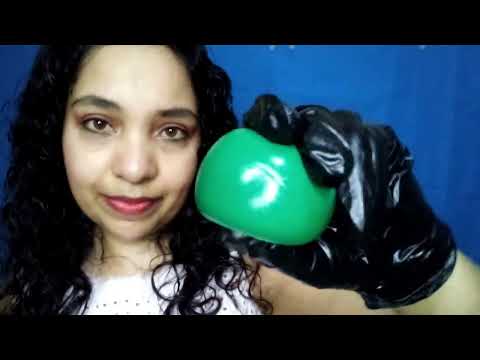 ASMR DE MASSAGEM| COM LUVAS, ÓLEO NAS LUVAS MASSAGEANDO SEUS OMBROS E BRAÇOS COM MUITOS MOVIMENTOS