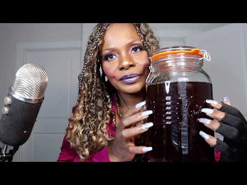 Sweet Tea Tapping With ASMR Eating Sounds.