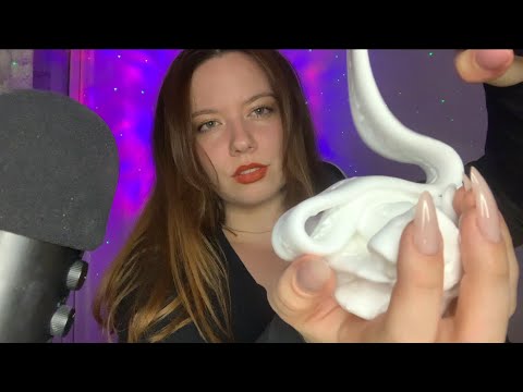 ASMR |🫧 Relaxing Hand Movements and Foam Sounds🫧⋆｡˚