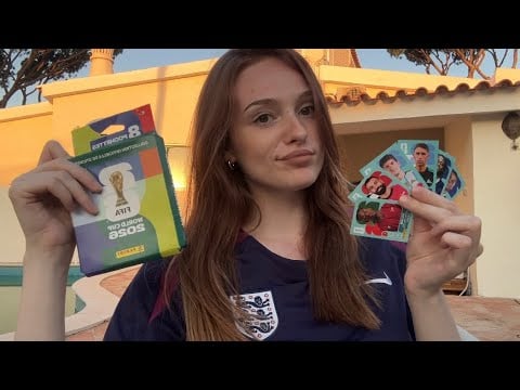 ASMR: COUPE DU MONDE⚽️🏟️ (56 stickers panini, blabla)