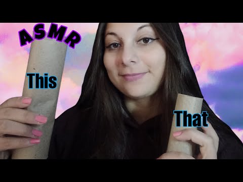 ASMR | Isso ou Aquilo (This or that) Sons de boca no rolinho 💋