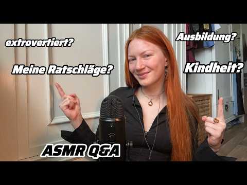 German ASMR ♡ Q&A mit Euren Fragen Part 2 ♡ (high sensitive mic)