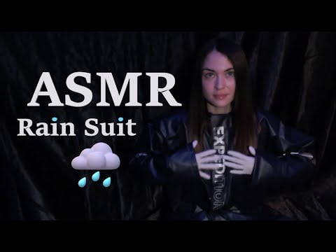 ASMR [PVC Rain Suit] | Soft-Spoken Scientific Terminology | Latex Gloves | Tapping & Gripping 🌧️💙