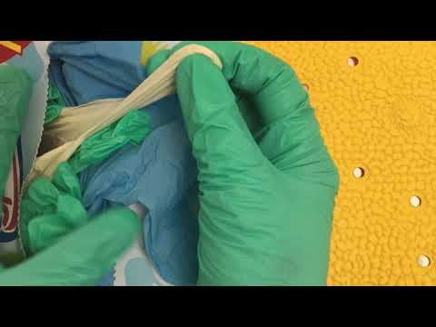 LATEX GLOVES 🙌  Hands in LATEX  layering  NON LATEX Gloves out of the box  [[ASMR]]