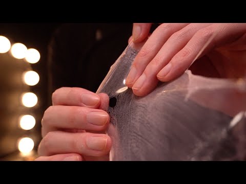 [ASMR]剥がす音も気持ち良い！マルジェラメイク - Maison Margiela inspired glass skin makeup /Layered Sound(No Talking)