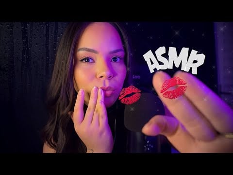 ASMR TE DANDO BEIJINHOS NO ESCURINHO ATÉ VOCÊ DORMIR!
